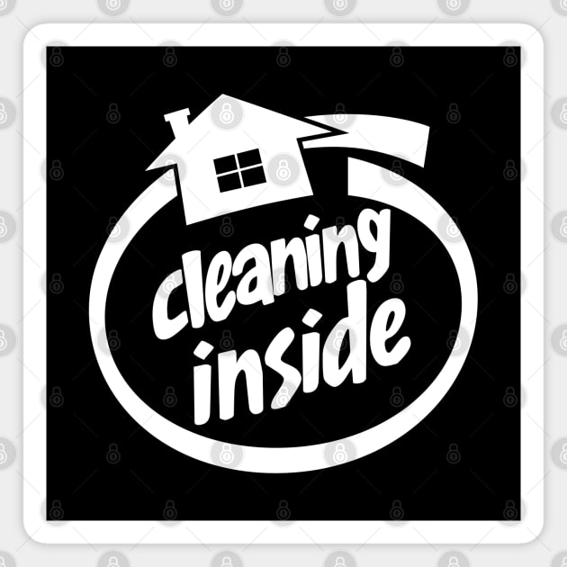 Funny House Spring Cleaning Logo Parody Magnet by BoggsNicolas